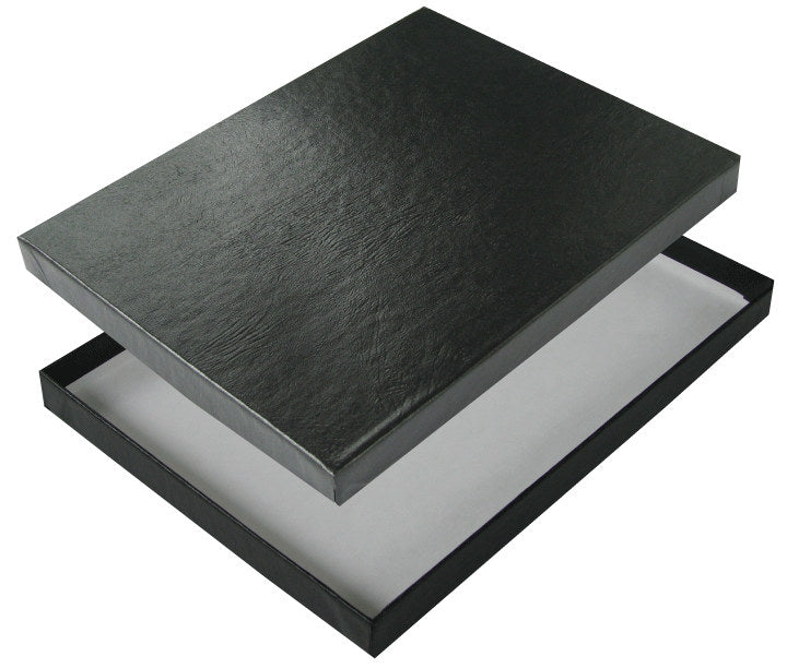 BLACK LEATHERETTE 8-1/2 x 12-1/2 x 5/8 Photo Print Boxes