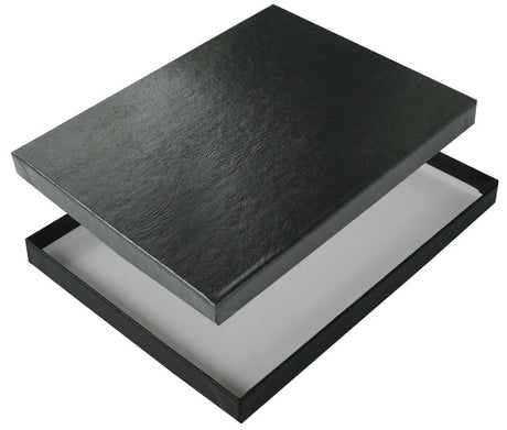 BLACK LEATHERETTE 8-1/2 x 12-1/2 x 5/8 Photo Print Boxes