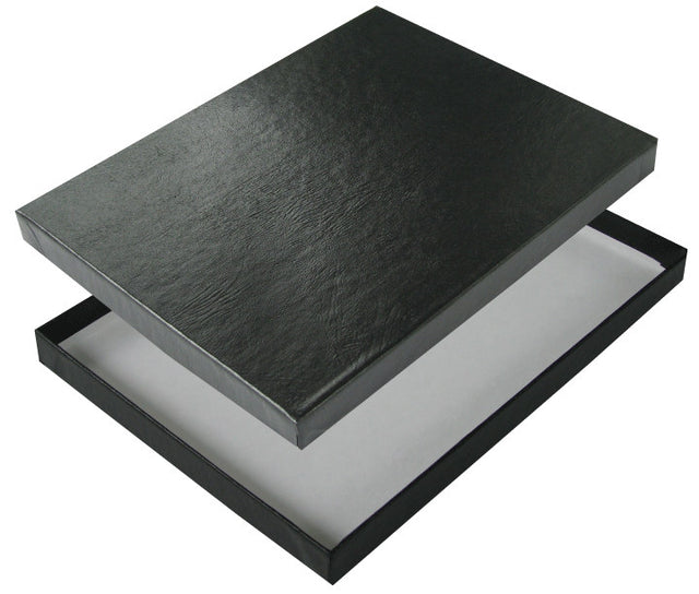 BLACK LEATHERETTE 8-1/2 x 12-1/2 x 5/8 Photo Print Boxes